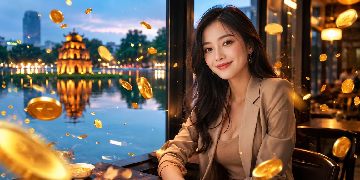 Người chơi tại Hà Nội kiểm tra tiền thưởng cá cược khi uống cà phê buổi sáng
