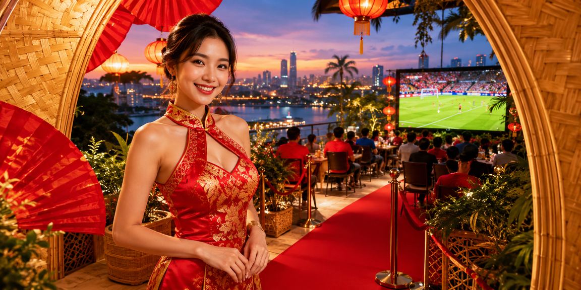 Người hâm mộ bóng đá tại Hà Nội đội nón lá xem kèo và cá cược trực tuyến trên điện thoại